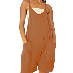 Loose fit baggy overall summer romper ☀️